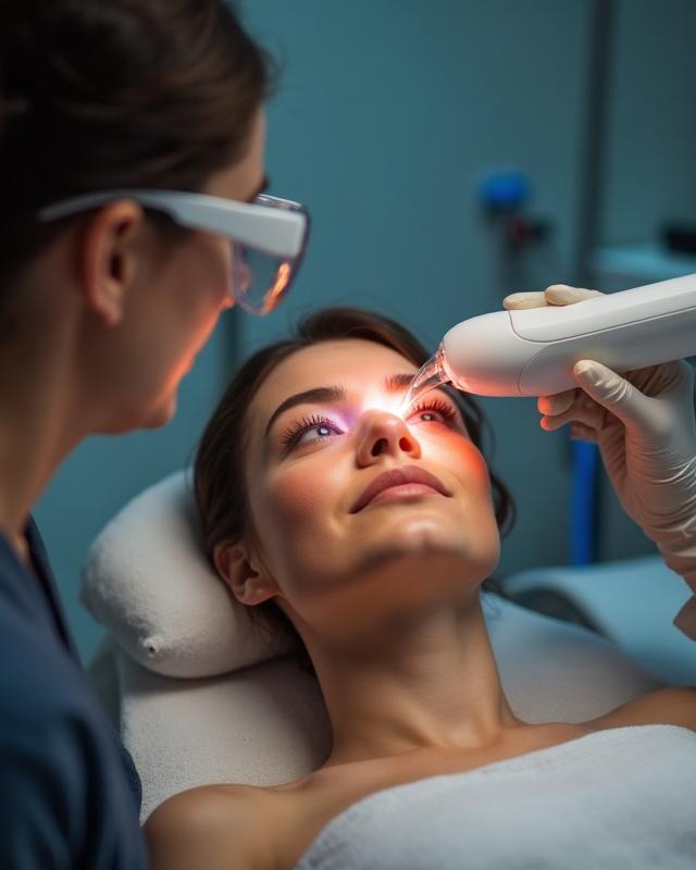 Laser service example on a client at The MedSpa of Flower Mound