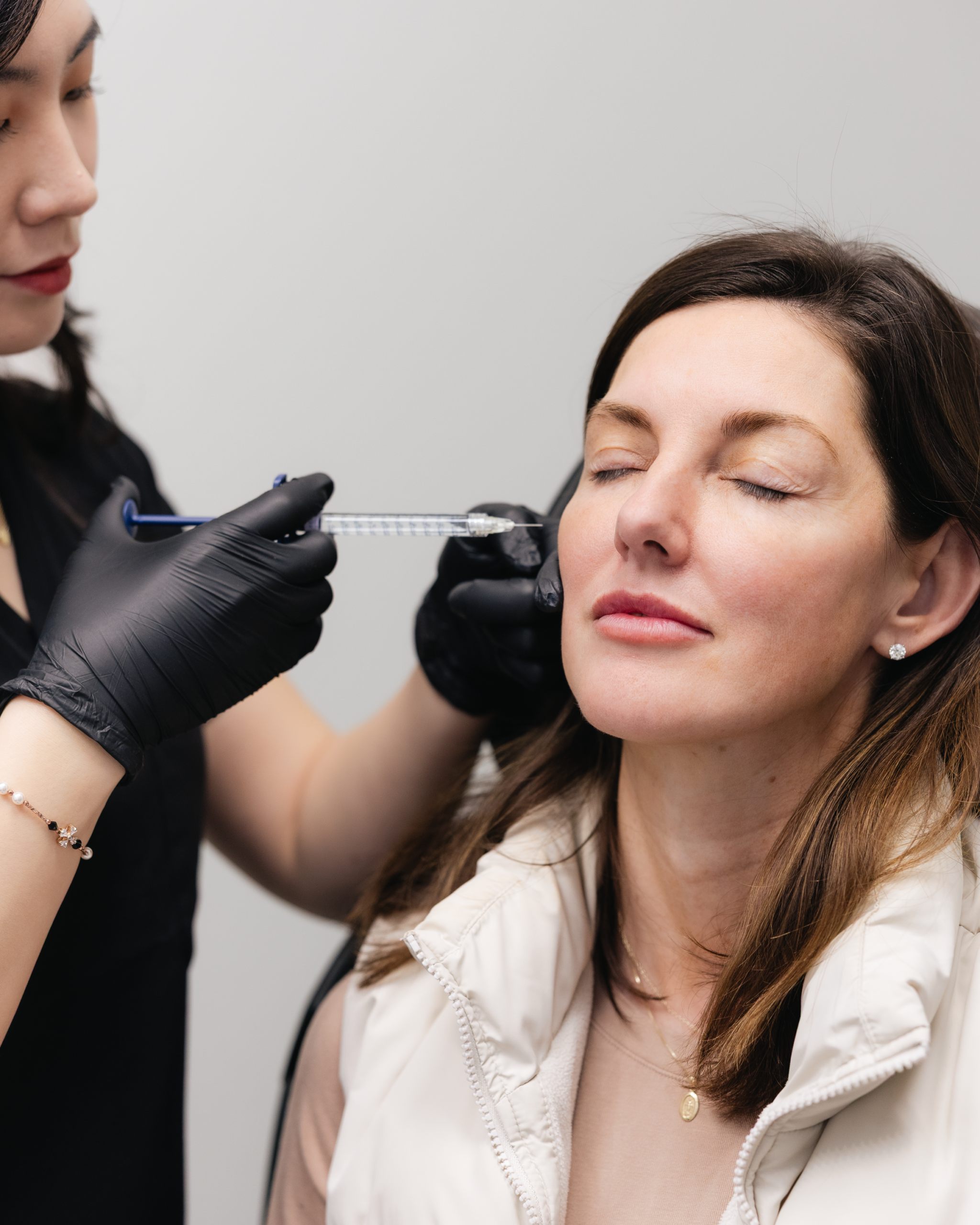 A client receiving botox at the Med Spa of Flower Mound